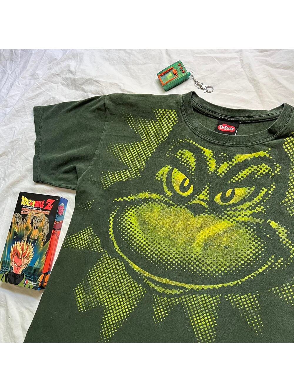Vintage 2001 Dr. Seuss The Grinch T-Shirt - Green - L